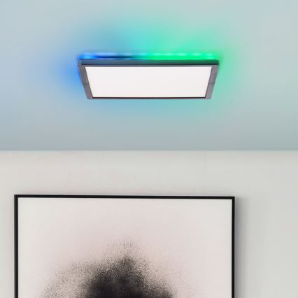 Brilliant - Iluminação de teto LED RGBW com regulação SALTERY LED/20W/230V 3000-6500 + comando