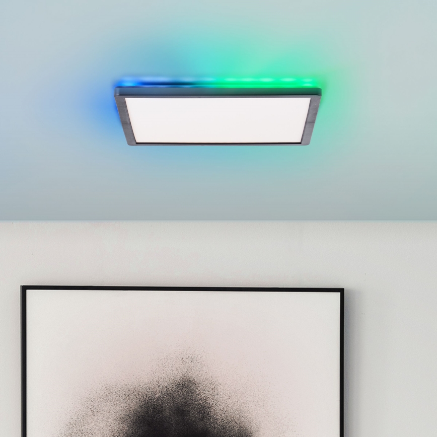 Brilliant - Iluminação de teto LED RGBW com regulação SALTERY LED/20W/230V 3000-6500 + comando