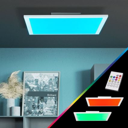 Brilliant - Iluminação de teto LED RGBW com regulação ABIE LED/24W/230V 2700-6500K + comando