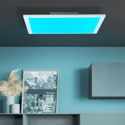 Brilliant - Iluminação de teto LED RGBW com regulação ABIE LED/24W/230V 2700-6500K + comando