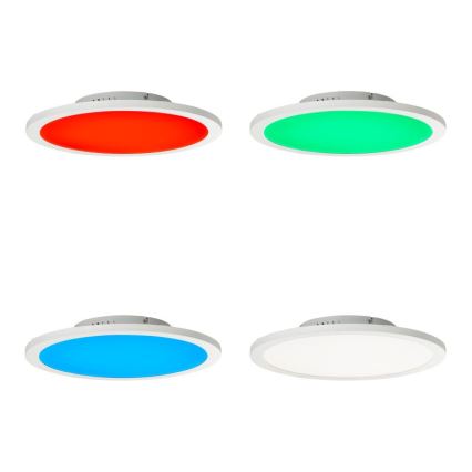 Brilliant - Iluminação de teto LED RGBW com regulação ABIE LED/24W/230V 2700-6500K + comando
