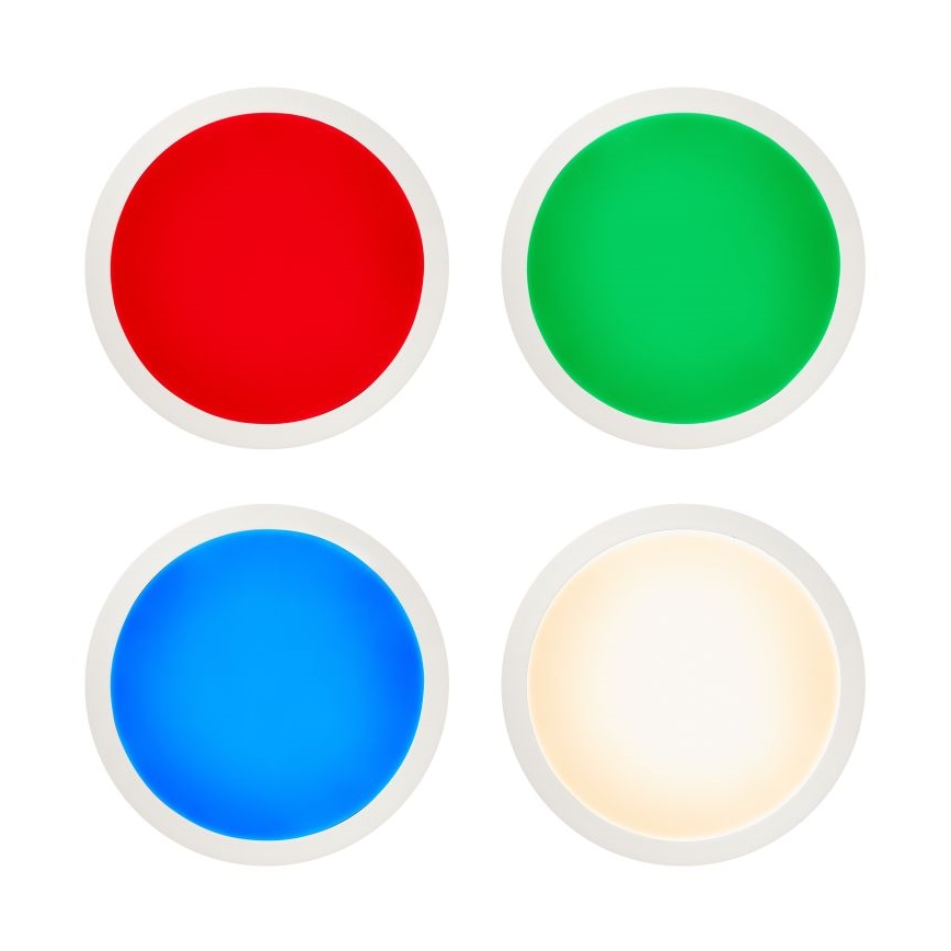 Brilliant - Iluminação de teto LED RGBW com regulação ABIE LED/24W/230V 2700-6500K + comando