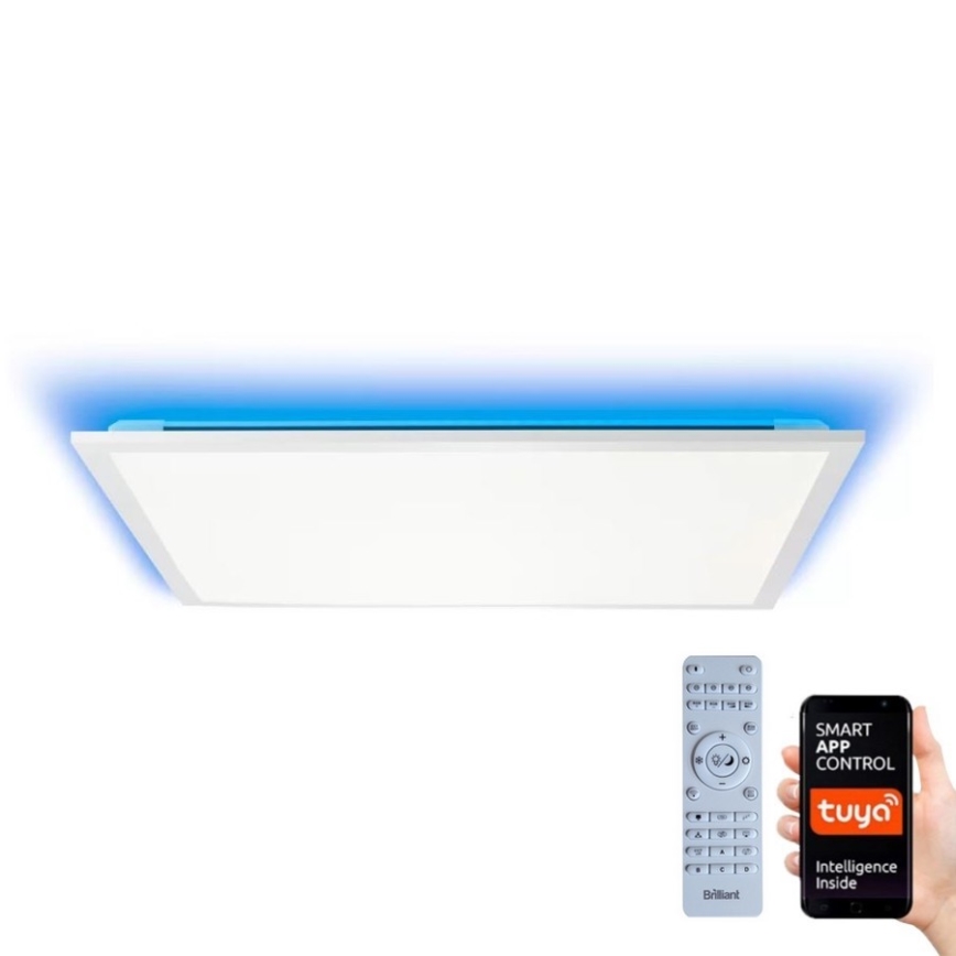 Brilliant - Iluminação de teto LED RGBW com regulação ELLERY LED/37W/230V 2700-6500K Wi-Fi Tuya + Controlo remoto