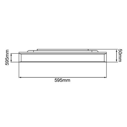 Brilliant - Iluminação de teto LED RGBW com regulação ELLERY LED/37W/230V 2700-6500K Wi-Fi Tuya + Controlo remoto