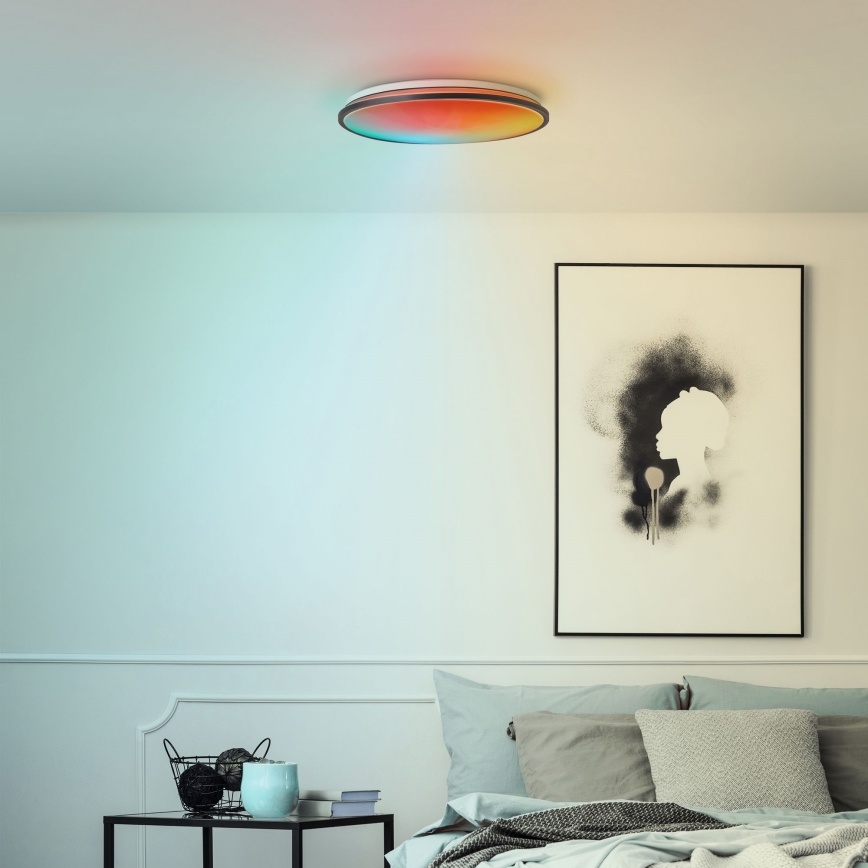 Brilliant - Iluminação de teto LED RGBW com regulação HEIDA LED/30W/230V 3000-6500K + comando