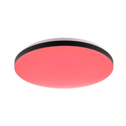Brilliant - Iluminação de teto LED RGBW com regulação LIVIO LED/20W/230V 3000-6500K diâmetro 49 cm preto + comando