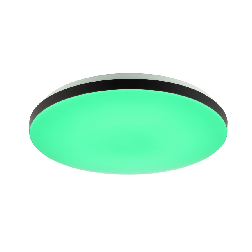 Brilliant - Iluminação de teto LED RGBW com regulação LIVIO LED/20W/230V 3000-6500K diâmetro 49 cm preto + comando
