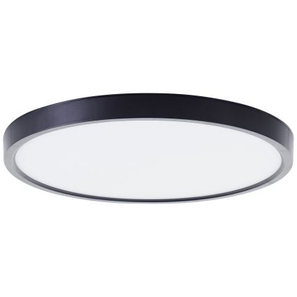 Brilliant - Iluminação de teto LED RGBW com regulação LOTTI LED/16W/230V 3000K diâmetro 30 cm preto Wi-Fi Tuya + comando
