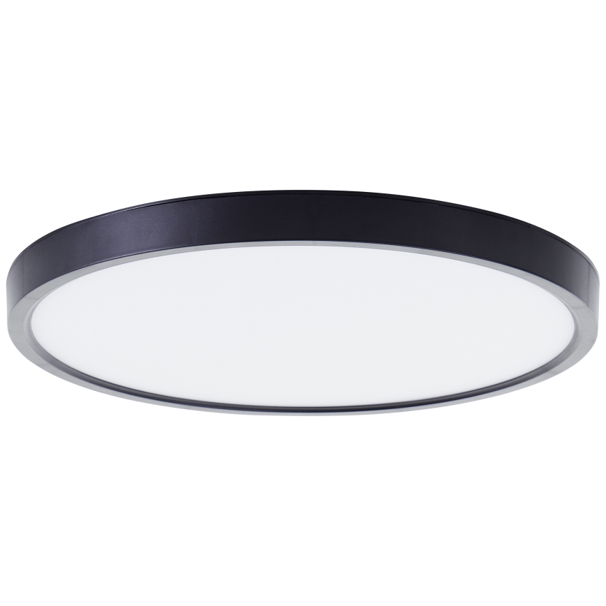 Brilliant - Iluminação de teto LED RGBW com regulação LOTTI LED/16W/230V 3000K diâmetro 30 cm preto Wi-Fi Tuya + comando