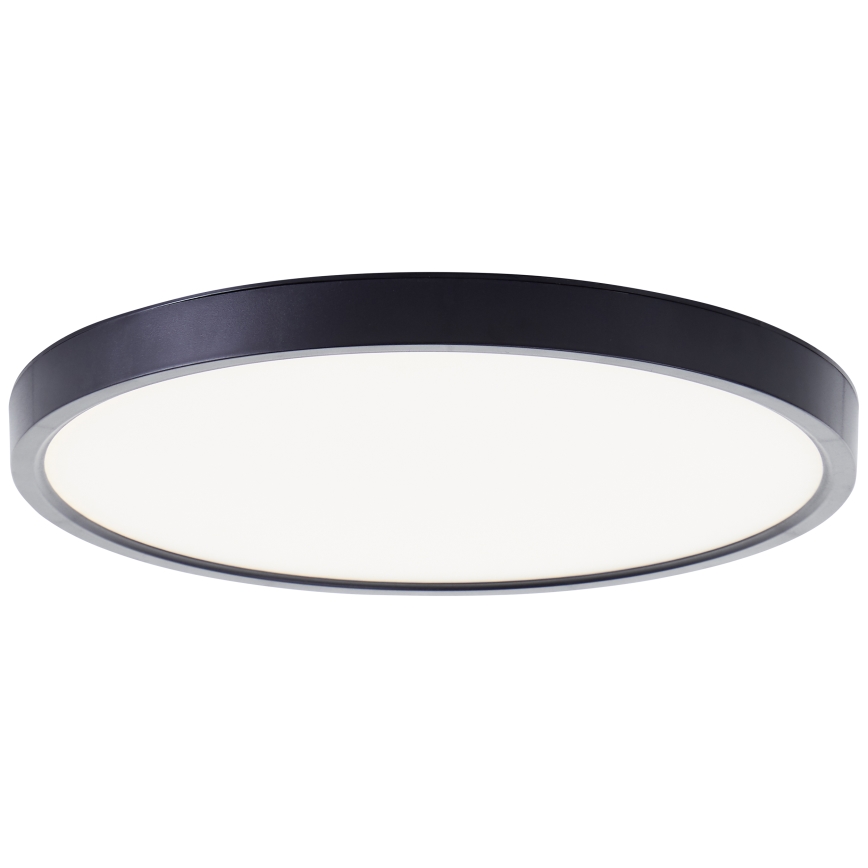 Brilliant - Iluminação de teto LED RGBW com regulação LOTTI LED/16W/230V 3000K diâmetro 30 cm preto Wi-Fi Tuya + comando