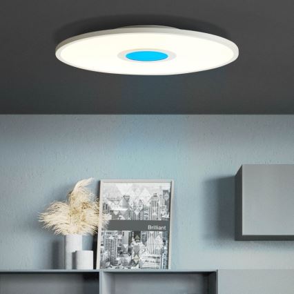 Brilliant - Iluminação de teto LED RGBW com regulação ODELLA LED/24W/230V 2700-6500K + comando
