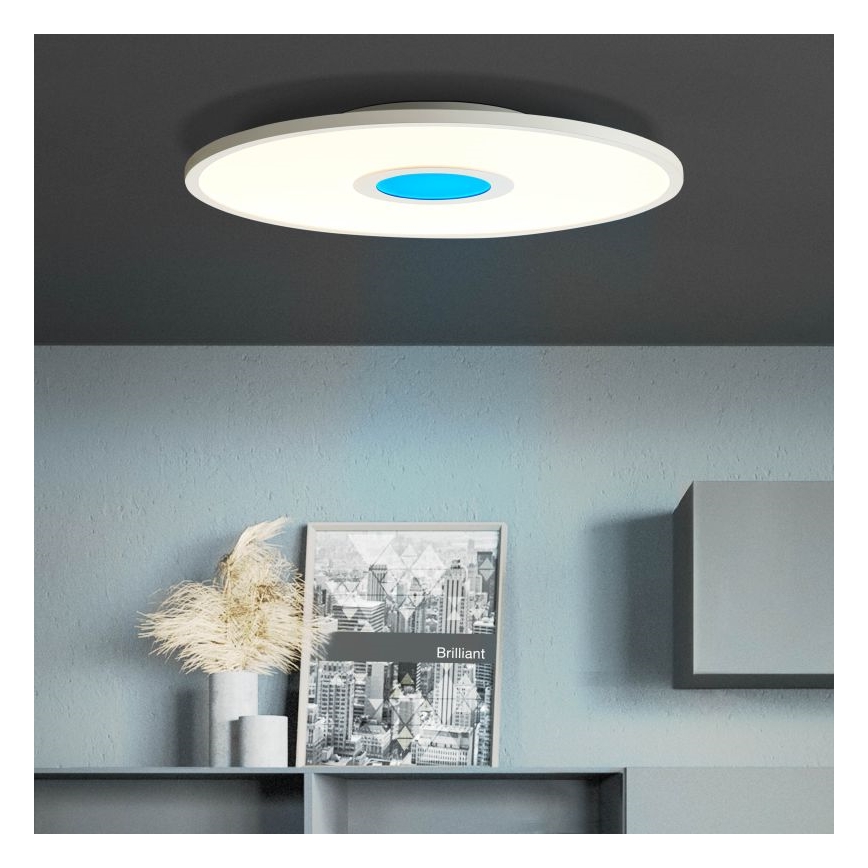 Brilliant - Iluminação de teto LED RGBW com regulação ODELLA LED/24W/230V 2700-6500K + comando