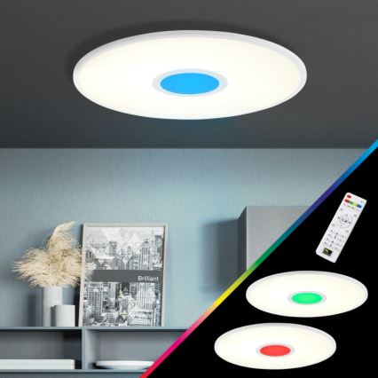 Brilliant - Iluminação de teto LED RGBW com regulação ODELLA LED/24W/230V 2700-6500K + comando