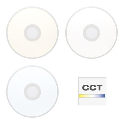 Brilliant - Iluminação de teto LED RGBW com regulação ODELLA LED/24W/230V 2700-6500K + comando