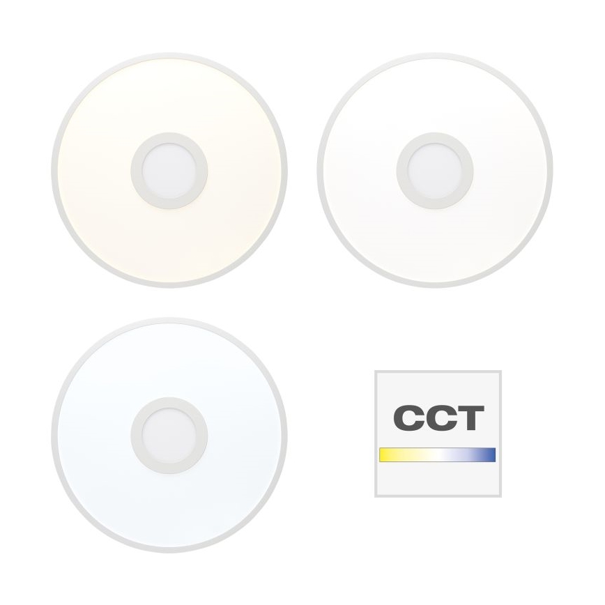 Brilliant - Iluminação de teto LED RGBW com regulação ODELLA LED/24W/230V 2700-6500K + comando