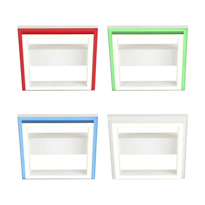 Brilliant - Iluminação de teto LED RGBW com regulação PALLAS LED/18W/230V 2700-6500K + comando