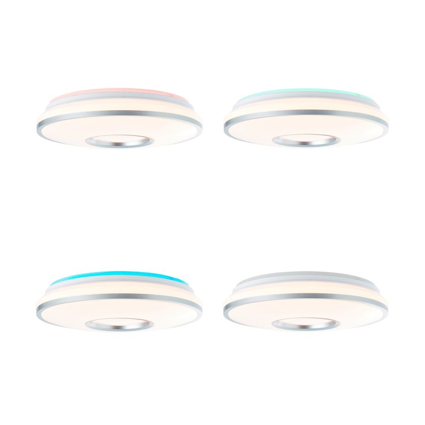 Brilliant - Iluminação de teto LED RGBW com regulação VISITATION LED/24W/230V 3000-6500K + comando
