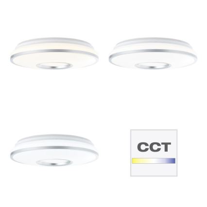 Brilliant - Iluminação de teto LED RGBW com regulação VISITATION LED/24W/230V 3000-6500K + comando