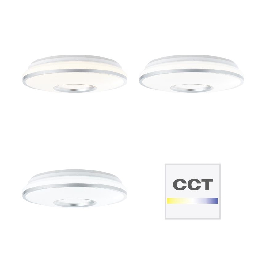 Brilliant - Iluminação de teto LED RGBW com regulação VISITATION LED/24W/230V 3000-6500K + comando