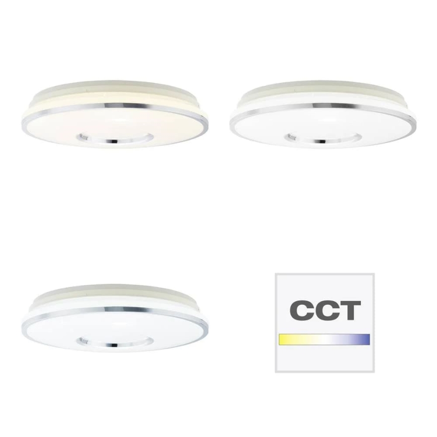 Brilliant - Iluminação de teto LED RGBW com regulação VISITATION LED/32W/230V 3000-6500K + comando