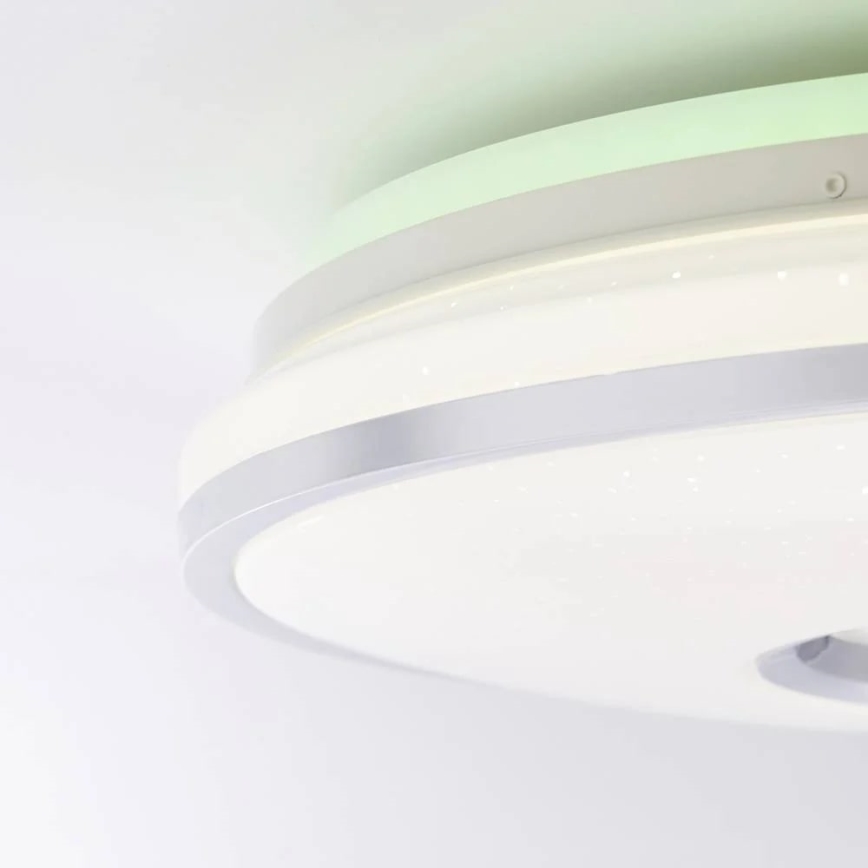 Brilliant - Iluminação de teto LED RGBW com regulação VISITATION LED/32W/230V 3000-6500K + comando