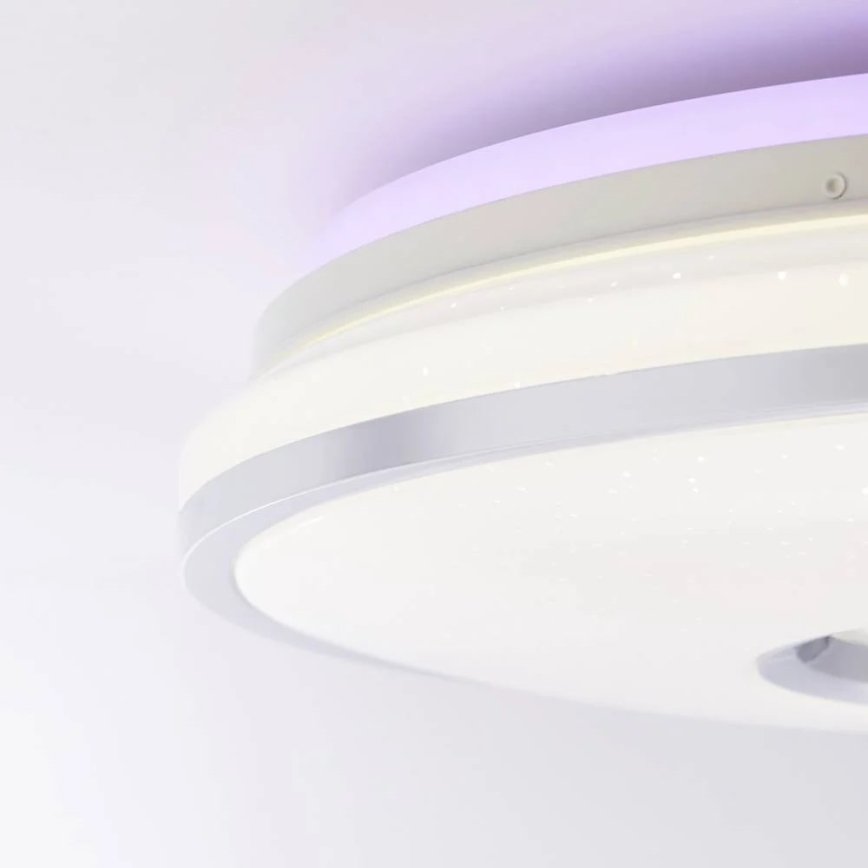 Brilliant - Iluminação de teto LED RGBW com regulação VISITATION LED/32W/230V 3000-6500K + comando