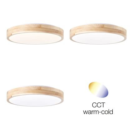 Brilliant - Iluminação de teto LED SLIMLINE LED/14W/230V 3000/4000K borracha de figueira - FSC certificado