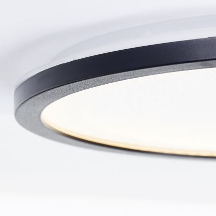 Brilliant - Iluminação de teto LED com regulação MOSAKO LED/20W/230V 2700K diâmetro 29,5 cm preto