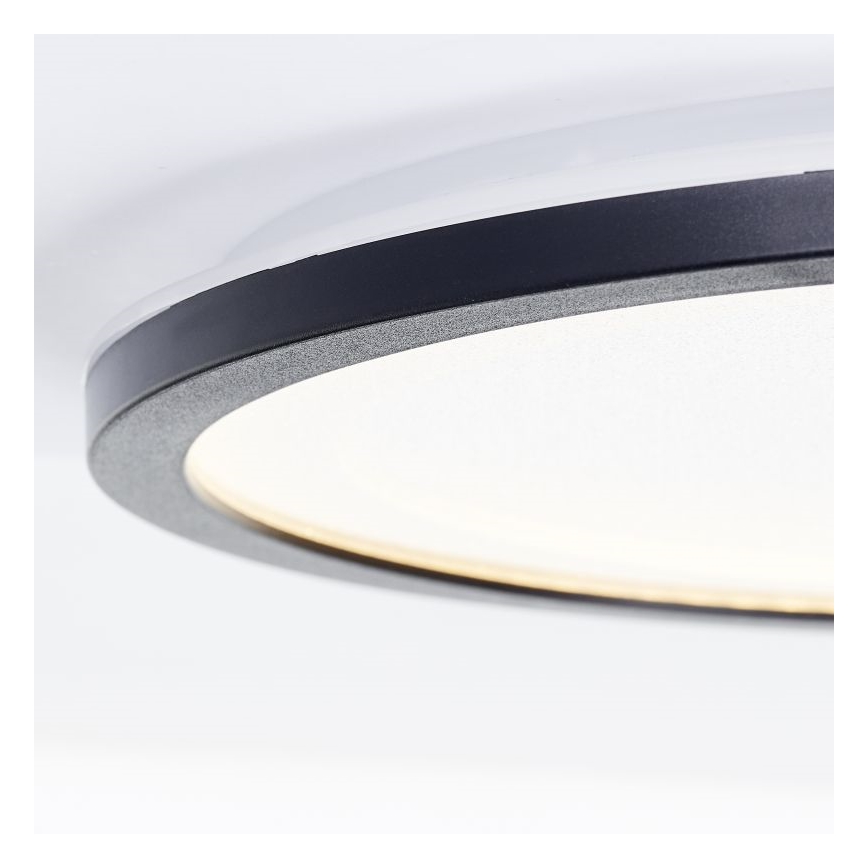 Brilliant - Iluminação de teto LED com regulação MOSAKO LED/20W/230V 2700K diâmetro 29,5 cm preto