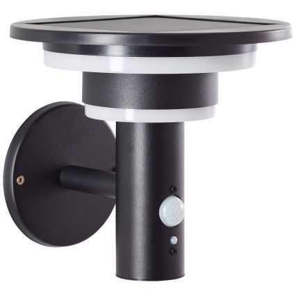 Brilliant - Iluminação solar de parede LED com sensor GARVINA LED/3W/3,7V IP44 preto