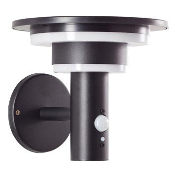 Brilliant - Iluminação solar de parede LED com sensor GARVINA LED/3W/3,7V IP44 preto