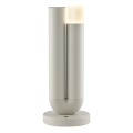 Brilliant - Lâmpada de mesa exterior tátil recarregável regulável SAYU LED/2,5W/5V 2700K 2600 mAh IP44 cinzenta