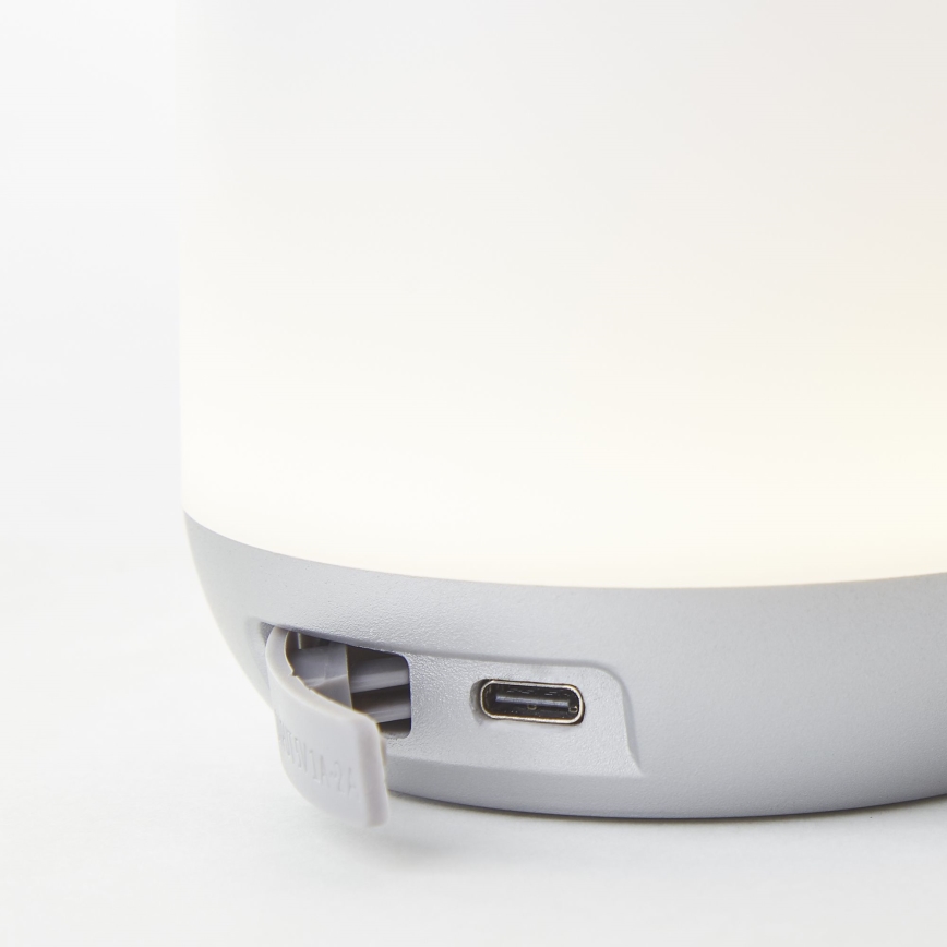 Brilliant - Lâmpada de mesa exterior LED regulável GEMMA LED/1,9W/5V 1800 mAh IP44 branca