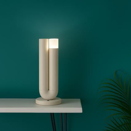 Brilliant - Lâmpada de mesa exterior tátil recarregável regulável SAYU LED/2,5W/5V 2700K 2600 mAh IP44 cinzenta
