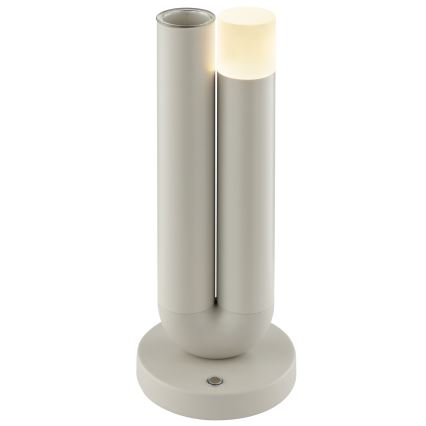 Brilliant - Lâmpada de mesa exterior tátil recarregável regulável SAYU LED/2,5W/5V 2700K 2600 mAh IP44 cinzenta