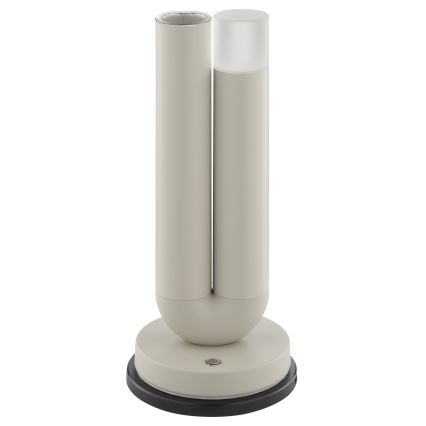 Brilliant - Lâmpada de mesa exterior tátil recarregável regulável SAYU LED/2,5W/5V 2700K 2600 mAh IP44 cinzenta