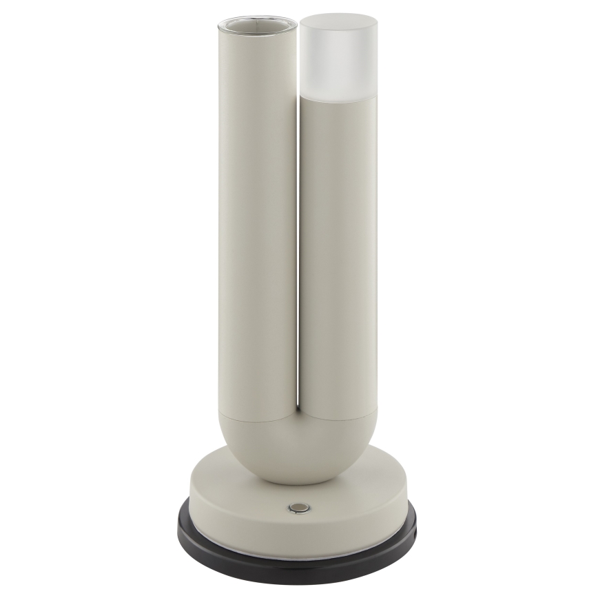 Brilliant - Lâmpada de mesa exterior tátil recarregável regulável SAYU LED/2,5W/5V 2700K 2600 mAh IP44 cinzenta