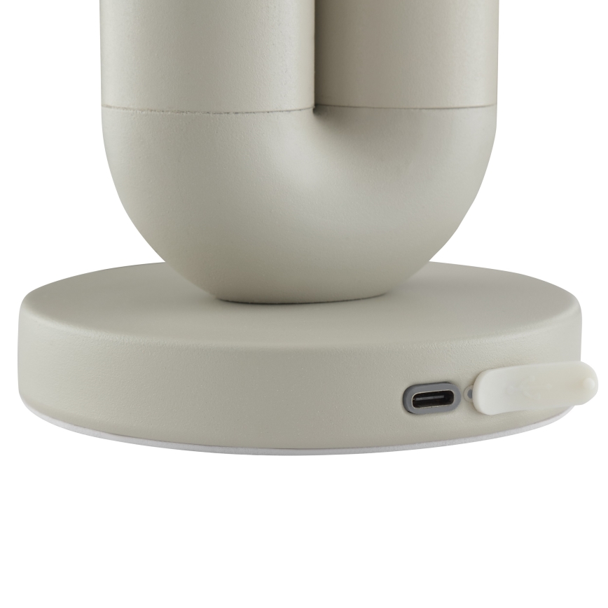 Brilliant - Lâmpada de mesa exterior tátil recarregável regulável SAYU LED/2,5W/5V 2700K 2600 mAh IP44 cinzenta