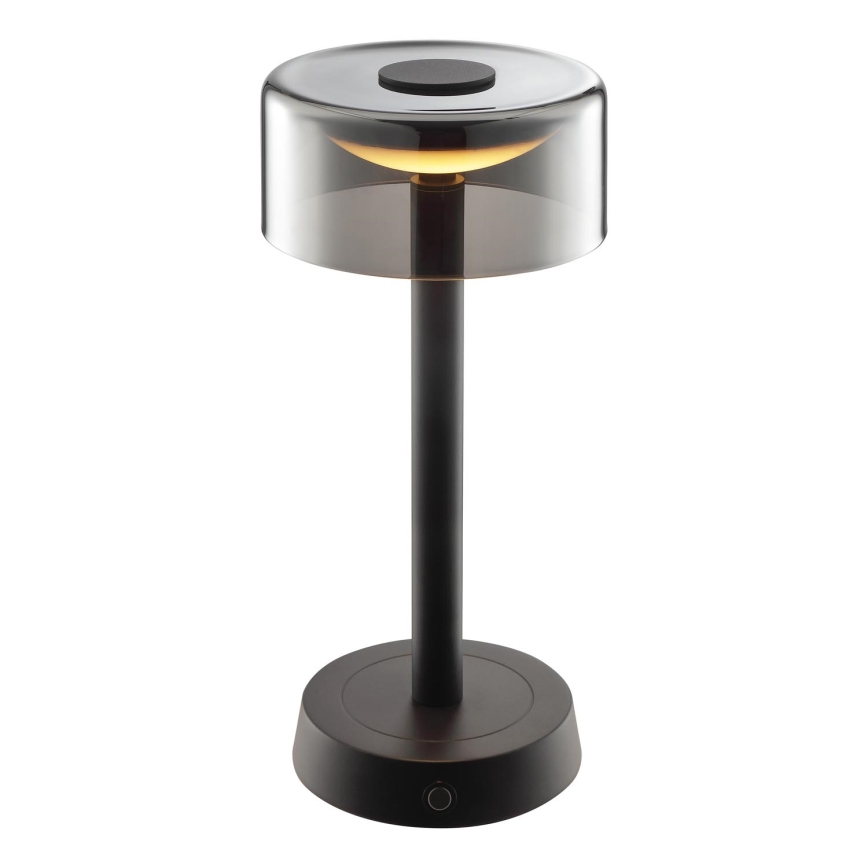 Brilliant - Lâmpada de Mesa LED Recarregável, Regulável por Toque, para Exterior RAZOR LED/2,5W/5V 2700K 2600 mAh IP44 preto