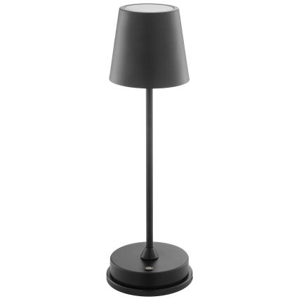 Brilliant - LED dimerizável recarregável com controlo tátil para exterior, lâmpada de mesa ELORA LED/2,5W/5V 2700K 2600 mAh IP44 preta