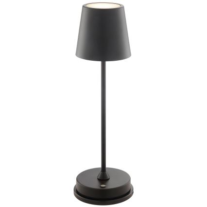 Brilliant - LED dimerizável recarregável com controlo tátil para exterior, lâmpada de mesa ELORA LED/2,5W/5V 2700K 2600 mAh IP44 preta