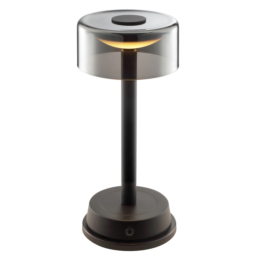 Brilliant - Lâmpada de Mesa LED Recarregável, Regulável por Toque, para Exterior RAZOR LED/2,5W/5V 2700K 2600 mAh IP44 preto