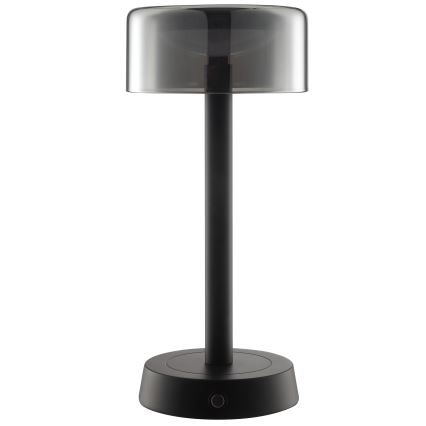 Brilliant - Lâmpada de Mesa LED Recarregável, Regulável por Toque, para Exterior RAZOR LED/2,5W/5V 2700K 2600 mAh IP44 preto