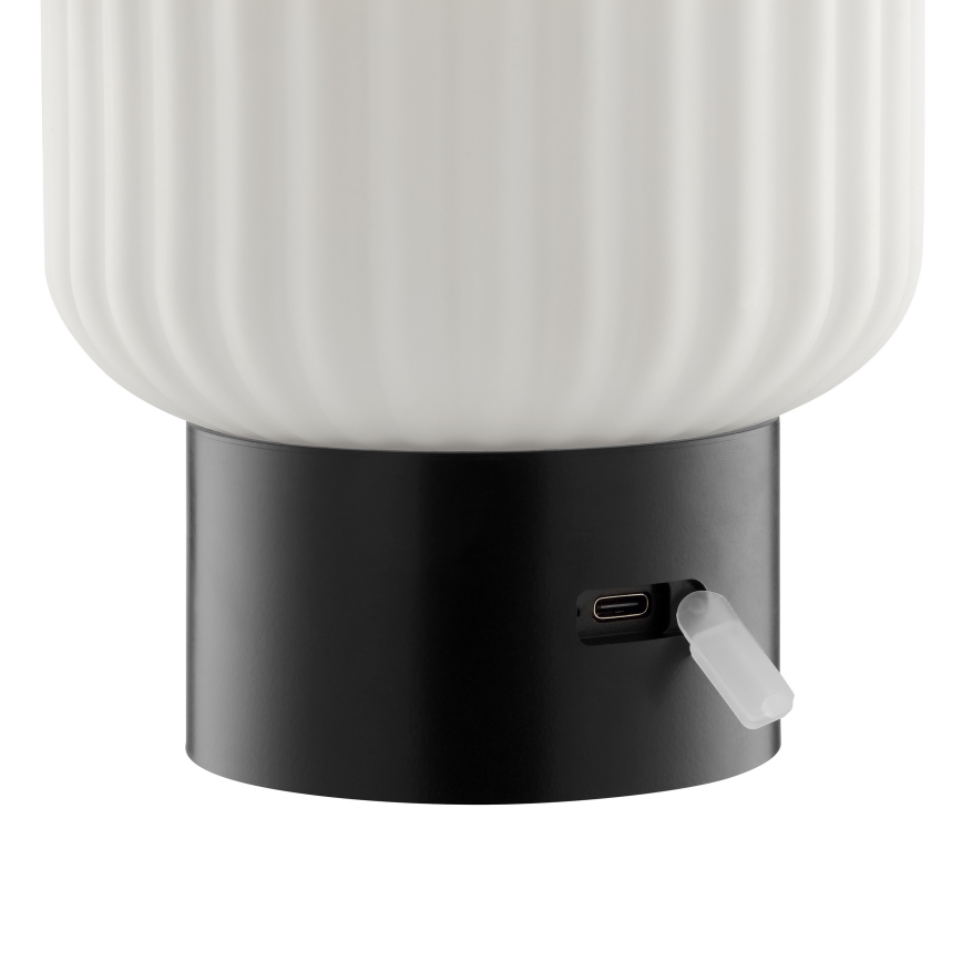 Brilliant - Lâmpada de mesa para exterior LED RGBW dimerizável, recarregável e sensível ao toque SARASTRO LED/3W/5V 2700K 1800 mAh IP44 branca