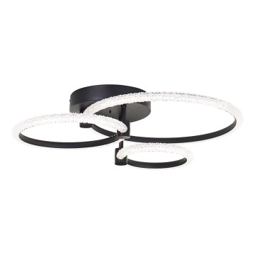 Brilliant - Lâmpada de teto LED dimmável AYDIN LED/34W/230V 3000-6500K preta + controlo remoto