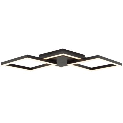Brilliant - LED Candeeiro de tecto JORVIC LED/21W/230V 28x61,5 cm preto