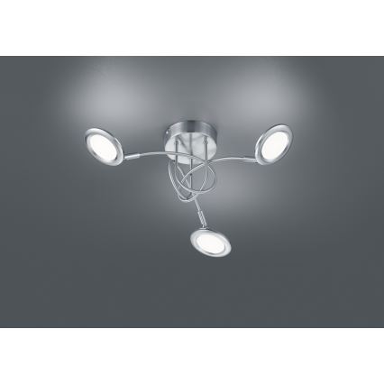 Brilliant - Candeeiro de tecto LED sobreposto SESSION 3xLED/3,1W/230V 3000/4000/6500K cromado mate