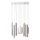 Brilliant - LED Lustre regulável suspenso por cabo CEMBALO LED/60W/230V cromo mate/preto/castanho
