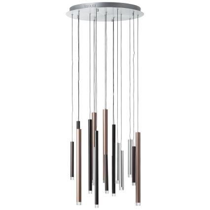Brilliant - Lustre LED dimerizável suspenso por cabo CEMBALO LED/70W/230V cromado mate/preto/castanho
