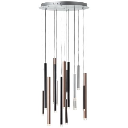 Brilliant - Lustre LED dimerizável suspenso por cabo CEMBALO LED/70W/230V cromado mate/preto/castanho
